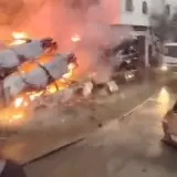 فيديو - إندلاع حريق ضخم في مشطب للمركبات في الخليل