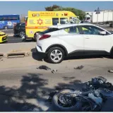 إصابة شابين بجروح خطيرة ومتوسطة إثر حادث دراجة نارية مدخل الطيبة 