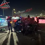 إصابة 8 أشخاص بحادث تصادم مروع بين 4 سيارات قرب أبو قويدر في النقب