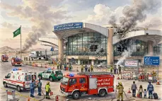 تقرير: 12 قتيلاً على الأقل و50 جريحاً في الهجوم على مطار في السعودية