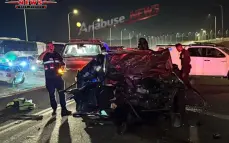 إصابة 8 أشخاص بحادث تصادم مروع بين 4 سيارات قرب أبو قويدر في النقب