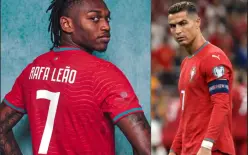 لأول مرة منذ 19 عامًا - البرتغال تجرد رونالدو من رقم 7 وتمنحه لرافائيل لياو 