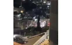 فيديو من الناصرة-  توثيق إلقاء قنبلة من طائرة مسيرة 