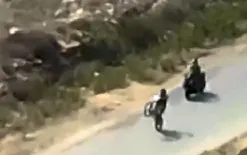 شاهدوا التوثيق من الجو : ضبط سائق دراجة نارية تهور في شوارع الناصرة