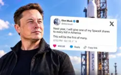 إيلون ماسك يعلن عن مبادرة تاريخية: منح سهم في SpaceX لكل طفل أمريكي بقيمة إجمالية تصل...