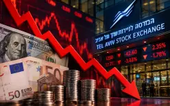 تراجعات حادة في بورصة تل أبيب والدولار يهبط إلى 3.02 شيكل بعد فرز 66% من الأصوات
