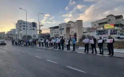 سخنين: وقفة احتجاجية لنقابة المحامين تنديدًا بالعنف والجريمة وتضامنًا مع المحامي...