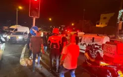 إصابة شاب (20 عاماً) بجراح متوسطة في حادث طرق بين دراجة نارية ومركبة خاصة في الناصرة