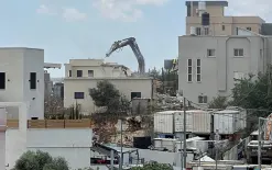هدم منازل ومبانٍ في برطعة الشرقية