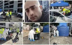 قتل أمام طفله - إياد غراب من يافا ضحية جريمة القتل بانفجار سيارة وإصابة ابنه بجراح...