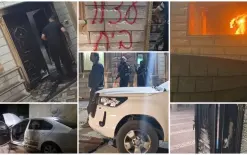 مستوطنون يضرمون النار في منازل ومسجد جنوبي الخليل