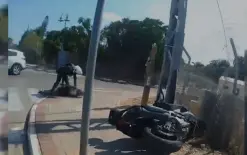 فيديو - مطاردة سائق دراجة نارية من زيمر في شوارع بارديس حنا