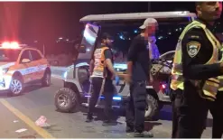 شارع 90: إصابة متوسطة لشابة إثر انقلاب عربة غولف