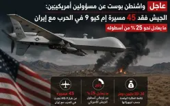 واشنطن بوست: الجيش الأمريكي خسر 45 طائرة مسيّرة في الحرب مع إيران