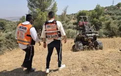 الشمال - إصابة متوسطة لراكب مركبة دفع رباعي إثر حادث مع مركبة دفع رباعي أخرى