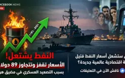  أسعار النفط تقفز وتتجاوز حاجز الـ 89 دولاراً بسبب التصعيد في مضيق هرمز!