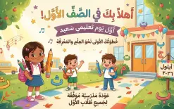 المدارس تفتح أبوابها لاستقبال 2.6 مليون طالب وطالبة، من بينهم 180 ألف طفل يبدأون رحلتهم...