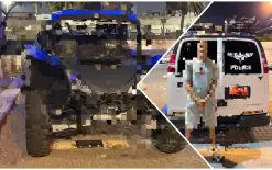 اعتقال سائق قاد مركبة 