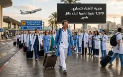 هجرة الأطباء تتسارع.. 1,370 طبيبًا غادروا البلاد خلال عامين