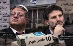 10 ملايين شيكل و5 أحزاب.. كيف استغل سموتريتش وبن غفير ثغرة لتمويل أحزاب «وهمية» من المال...