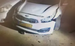 فيديو - اعتقال شاب  من طوبا بعد سرقة مركبة ومطاردة بوليسية انتهت بحادث سير