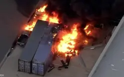 الولايات المتحدة: مقتل 3 أشخاص وإصابة آخر جراء تحطم مروحية إخبارية في لوس أنجلوس