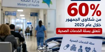 60% من شكاوى الجمهور لوزارة الصحة خلال عام 2025 تتعلق بسلة الخدمات الصحية
