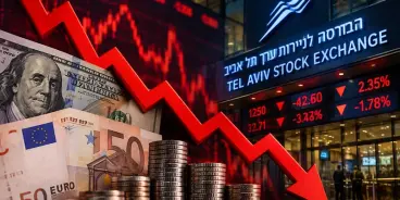 تراجعات حادة في بورصة تل أبيب والدولار يهبط إلى 3.02 شيكل بعد فرز 66% من الأصوات
