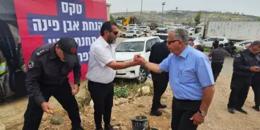 وضع حجر الأساس لمحطتي إطفاء وإنقاذ في طمرة وكفر كنا
