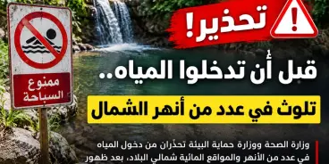 هذه هي الأنهر “الملوثة” التي أعلنت عنها وزارة الصحة، ورُصدت فيها نسب تلوث عالية
