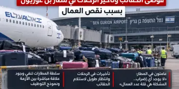 فوضى الحقائب وتأخير الرحلات في مطار بن غوريون بسبب نقص العمال.. تابعوا التفاصيل…