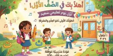 المدارس تفتح أبوابها لاستقبال 2.6 مليون طالب وطالبة، من بينهم 180 ألف طفل يبدأون رحلتهم...