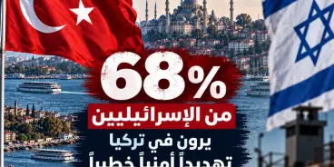 استطلاع يكشف حجم القلق في إسرائيل: 68% يعتبرون تركيا «تهديدًا أمنيًا خطيرًا «
