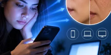 ساعات طويلة أمام الشاشات.. دراسة تحذّر من «الضوء الأزرق» وتأثيره على خلايا البشرة.....