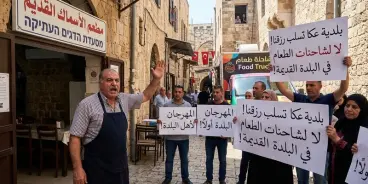 تجار وأصحاب مطاعم في عكا: البلدية تسلب رزقنا وتحرمنا الحق في العيش.