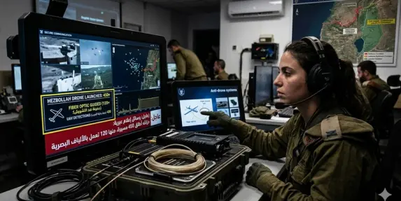 حزب الله أطلق 450 مسيرة منذ بداية الحرب مع اسرائيل منها 120 تعمل بالألياف البصرية