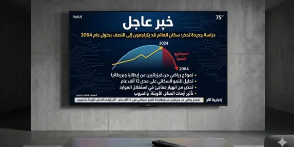 توقعات: بحلول عام 2064 قد ينقرض نصف سكان العالم،!!