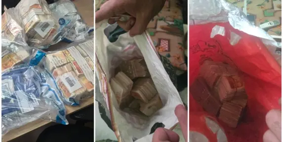 شاهدوا - ضبط 2.5 مليون شيكل نقدًا وشيكات داخل منزل بالمغار