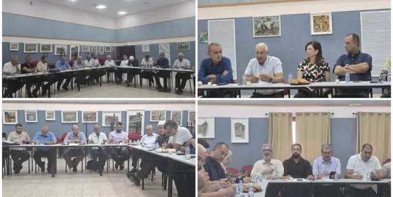 الأن في طمرة -  اجتماع مشترك  لمناقشة اوامر الاخلاء 