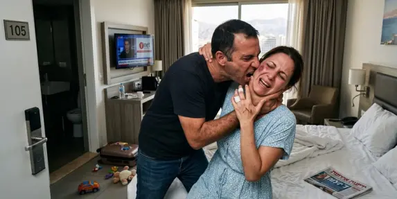 اعتقال رجل للاشتباه بالاعتداء على زوجته وعضها خلال إجازة عائلية في إيلات
