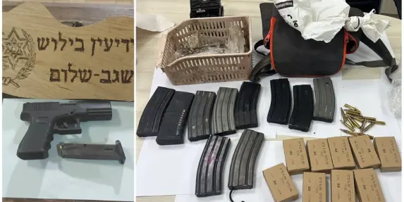 ضبط أسلحة وذخائر واعتقال 8 مشتبهين في حملة واسعة بالنقب