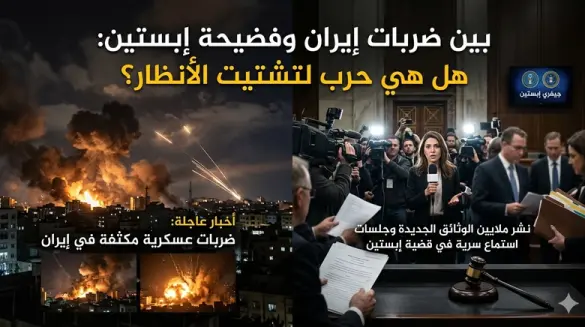 بين ضربات إيران وفضيحة إبستين: هل هي حرب لتشتيت الأنظار؟*