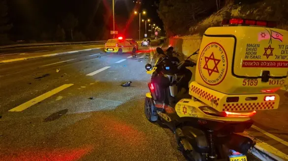 شاب من يافة الناصرة بحالة خطيرة اثر حادث طرق في نيشر