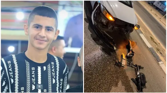 مصرع الفتى محمد القريناوي جراء حادث طرق في عرعرة النقب