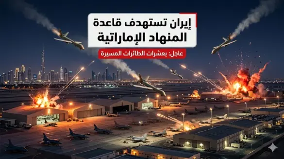 إيران تعلن قصف قاعدة
