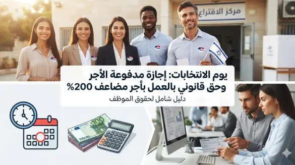 أجر مضاعف بنسبة 200% وعطلة مدفوعة.. تعرف على الحقوق القانونية الكاملة للموظفين والعمال في يوم الانتخابات